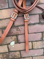 Lederen leidsels, Dieren en Toebehoren, Paarden en Pony's | Hoofdstellen en Tuigage, Verzenden, Zo goed als nieuw