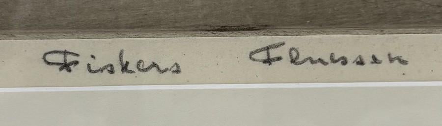 1268. Ets, Abe Gerlsma – "Fiskers Fluessen", ca.1981, Ophalen of Verzenden