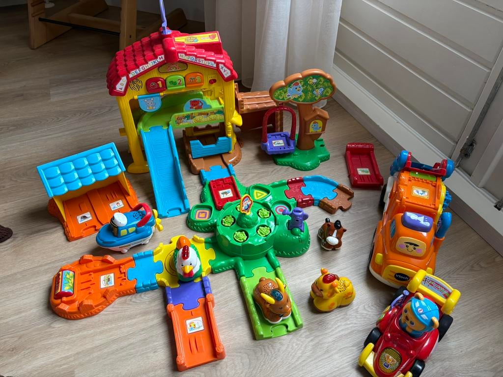 VTech Zoef Zoef en andere voertuigen boerderij set, Kinderen en Baby's, Speelgoed | Vtech, Ophalen of Verzenden, Gebruikt, 6 maanden tot 2 jaar