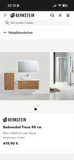 Nog in originele verpakking: Wastafelkast Fiona 90cm, Ophalen, Nieuw, 50 tot 100 cm, Minder dan 100 cm