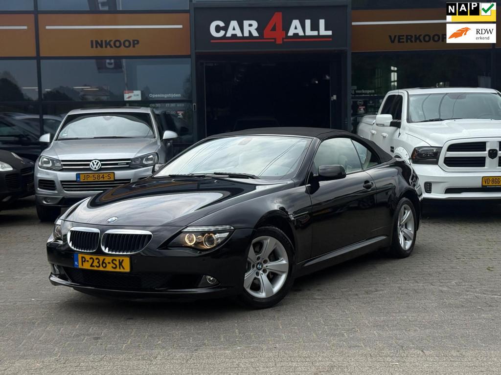 BMW 6-serie Cabrio 630i LEDER/ORIGINEE/XENON/FACELIFTYOUNGTI, Auto's, Automaat, Achterwielaandrijving, Beige, Cabriolet