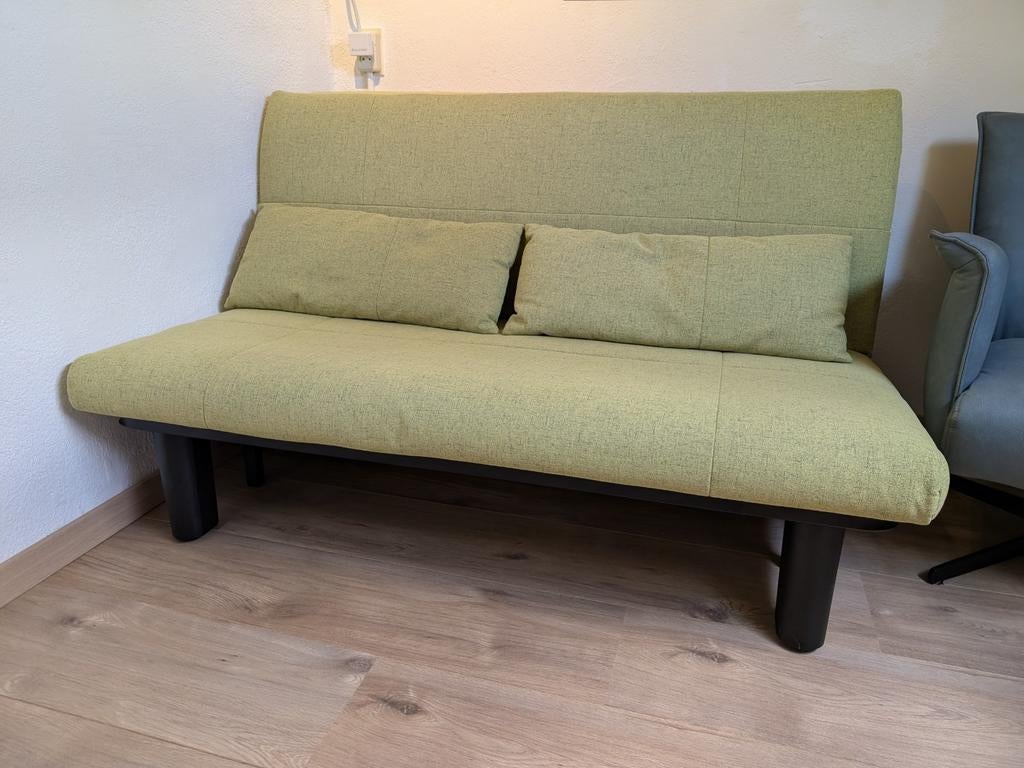 Slaapbank Chicago 2-persoons van Beter Bed inc topper, Ophalen, Zo goed als nieuw, Tweepersoons, Groen