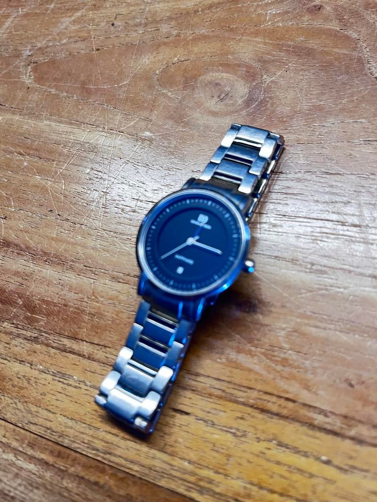 Danisch Design Titanium Saffier Horloge, Overige merken, Gebruikt, Polshorloge, Ophalen of Verzenden
