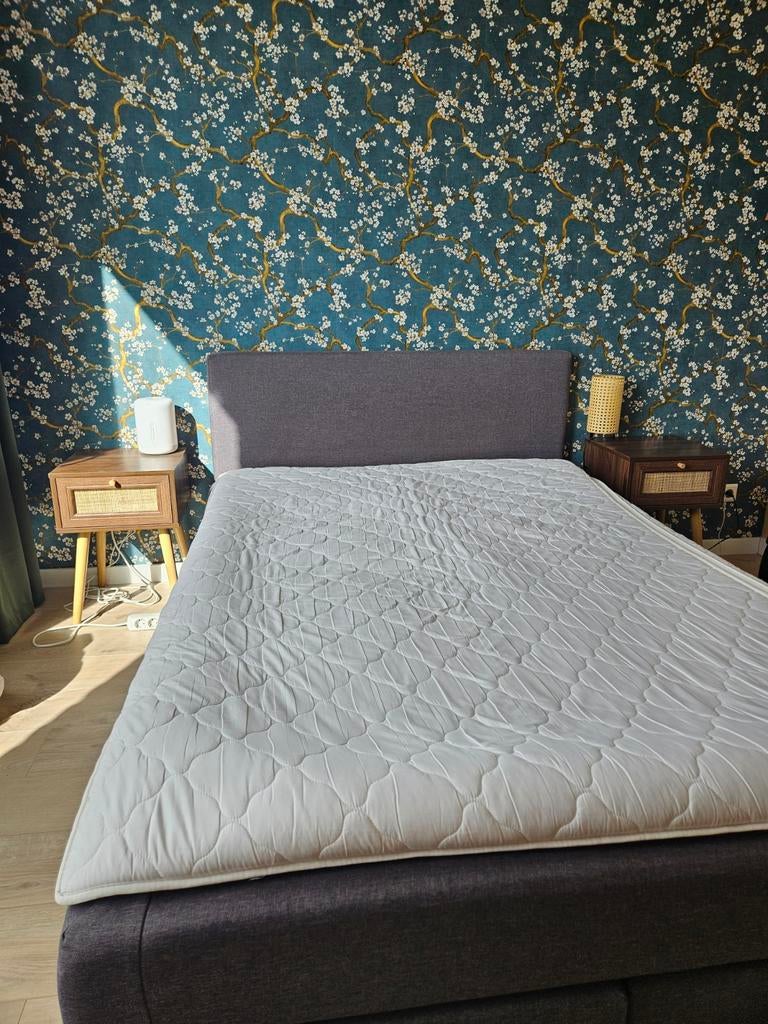 Boxspring 140x200cm, Huis en Inrichting, Slaapkamer | Boxsprings, Ophalen, Gebruikt, Tweepersoons, 140 cm
