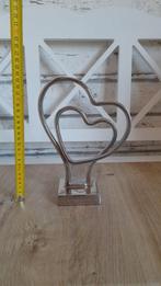 Statue hart/ double heartbeat zilverkleurig riviera maison, Verzenden