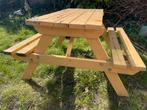 Gele kinderpicknicktafel, Gebruikt, Rechthoekig, Hout, Ophalen