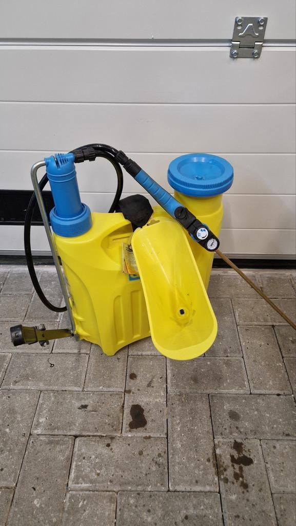 Gloria rugspuit met drukmeter en accessoires, Ophalen of Verzenden, Gebruikt, Overige typen