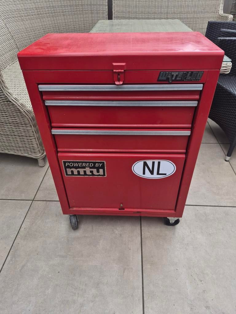 Waterloo gereedschapswagen met lades en wielen, Ophalen, Gebruikt