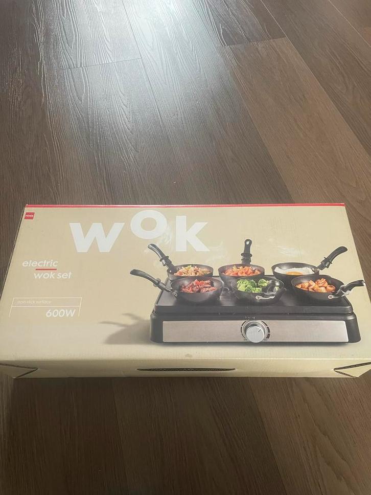 Elektrische Wok Set - Nieuw in doos!, Huis en Inrichting, Keuken | Keukenbenodigdheden, Nieuw, Ophalen of Verzenden