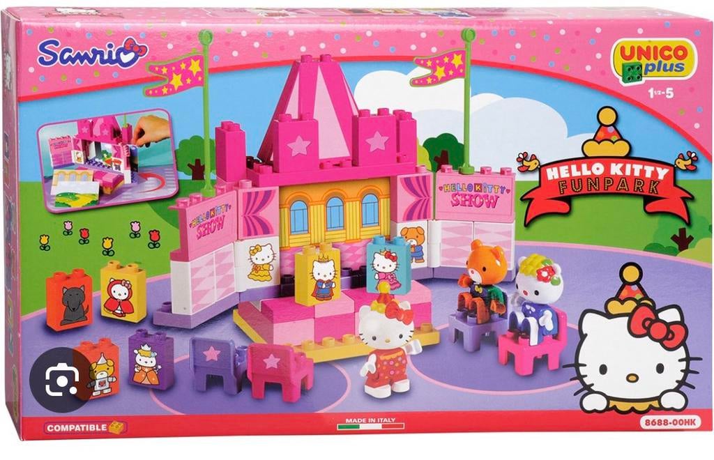 Hello Kitty theater van Unico plus, Ophalen of Verzenden, Zo goed als nieuw, Overige merken