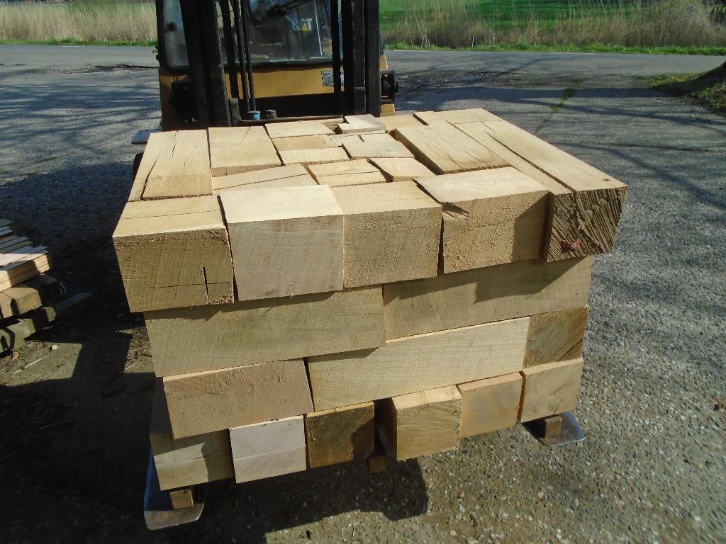 Eiken balken 170 x 170 mm gedroogd, Ophalen, Nieuw, Hardhout, Minder dan 180 cm