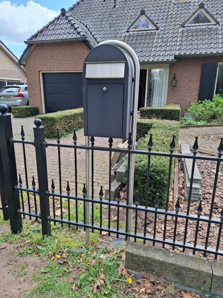 brievenbus, Ophalen, Gebruikt, Rvs, Staande brievenbus