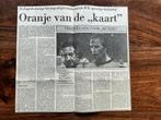 Voetbal krantenartikel Nederland Tsjechoslowakije EK 1976, Ophalen of Verzenden, Knipsel(s)