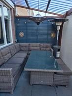 Garden Impressions Dining Loungeset Grijs, Tuin en Terras, Tuinsets en Loungesets, Ophalen