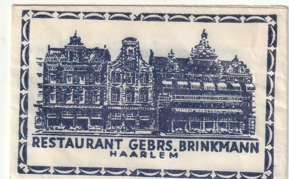 suikerzakje #50 : Gebr. Brinkmann Haarlem, Verzenden, Nederland