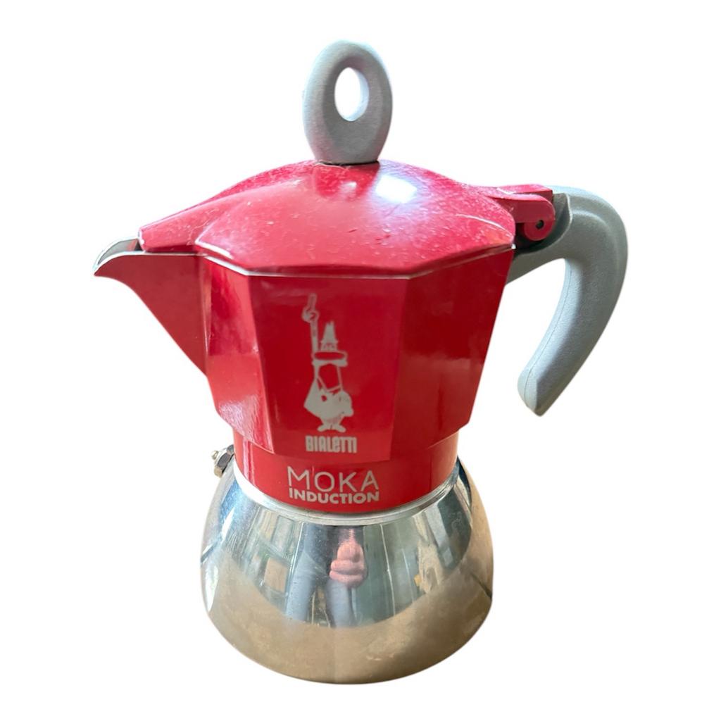 moka express percolator voor de inductie kookplaat (+gas/ele, Ophalen of Verzenden, Gebruikt