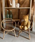 Vintage oude rieten kinder stoeltjes, Ophalen of Verzenden