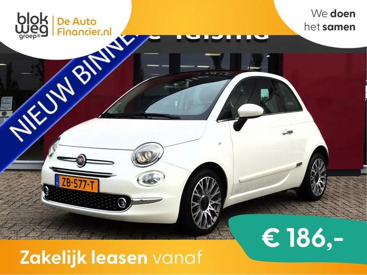 Fiat 500 TwinAir Turbo Lounge 81PK | 16" velgen € 10.945,0, Auto's, Fiat, Bedrijf, Te koop, ABS, Airbags, Airconditioning, Alarm