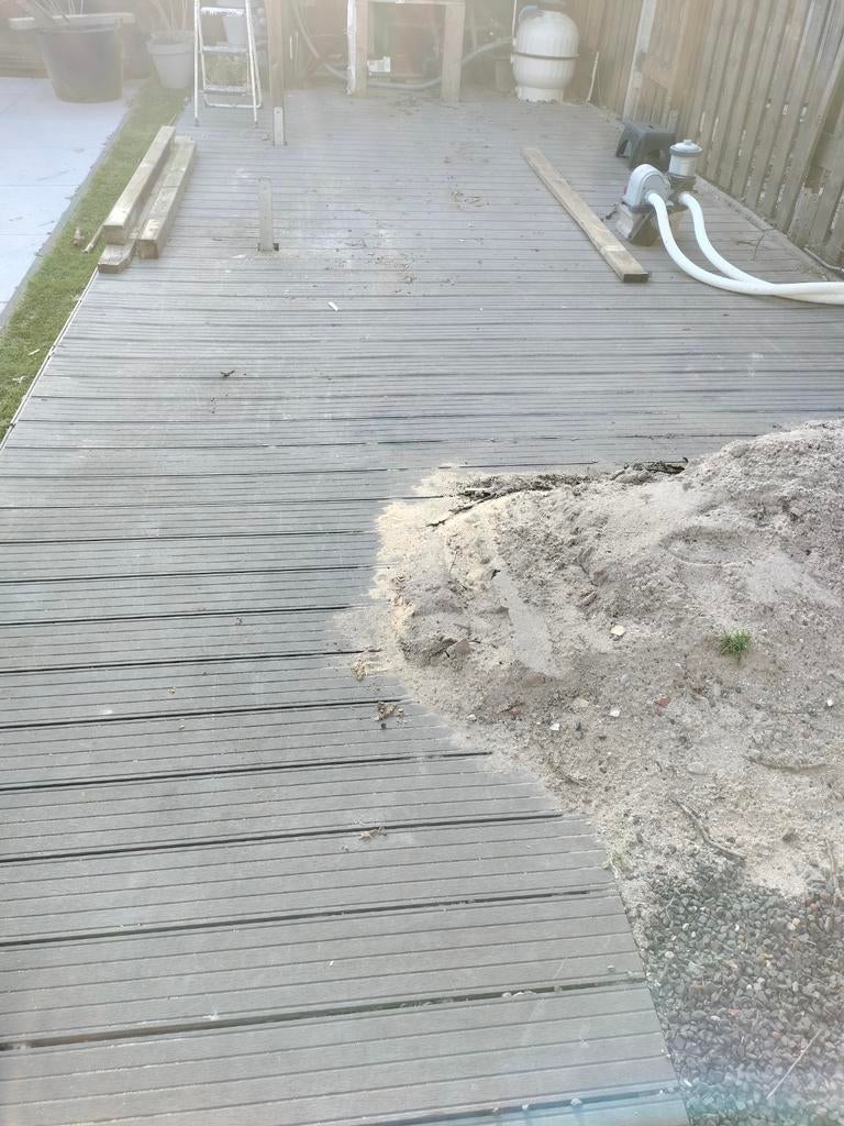 Composieten vlonderplanken voor terras of tuin, Tuin en Terras, Terrasdelen en Vlonders, Ophalen, Zo goed als nieuw, Composiet