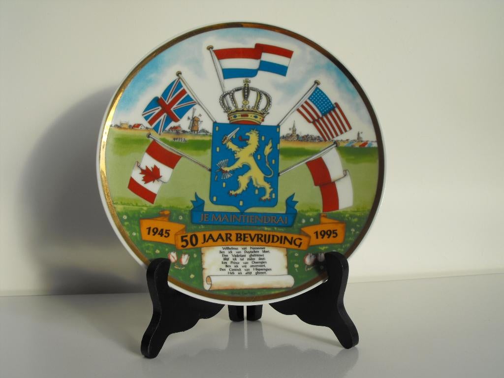 wandbord 50 jr bevrijding 1945 - 1995, Ophalen