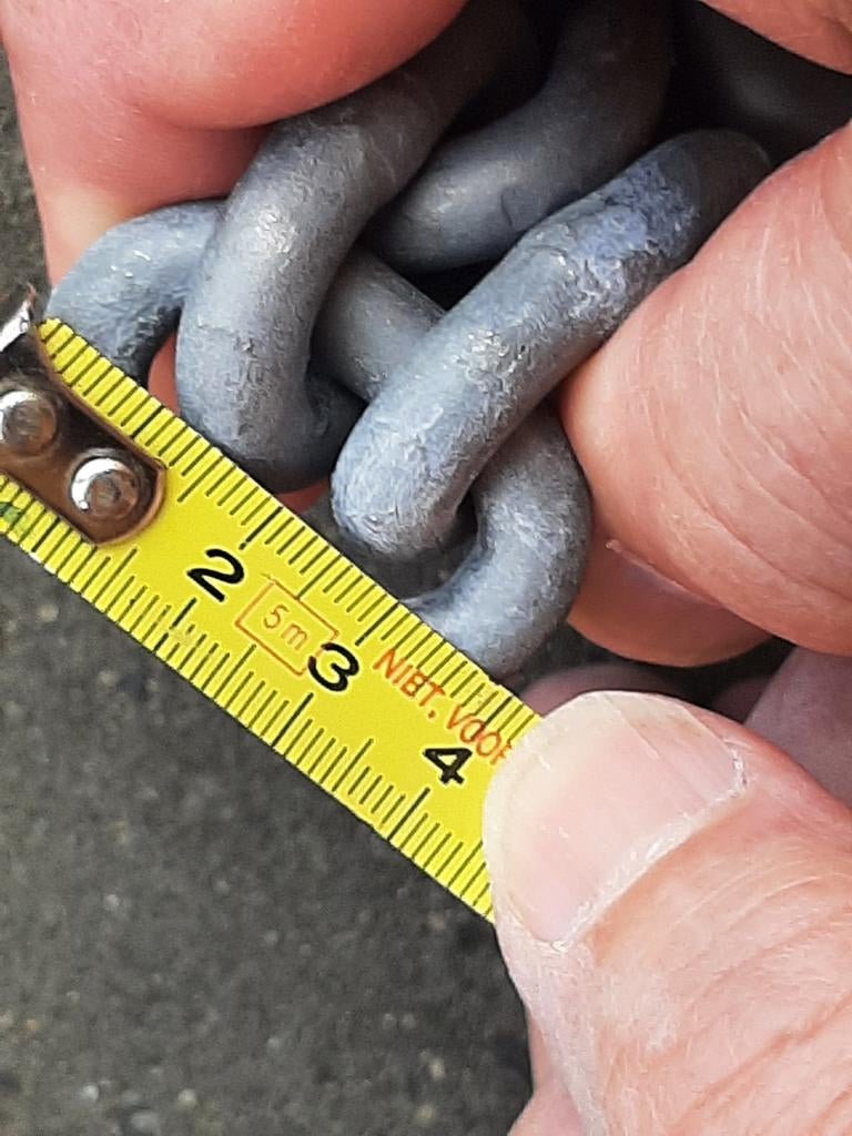 Ankerketting, 7.10 m. gegalvaniseerd, schakel 25x40, nieuw, Ophalen of Verzenden, Nieuw, Overige typen