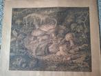 Jan de Boer ets, grafiek De filosoof kikker, Antiek en Kunst, Ophalen of Verzenden