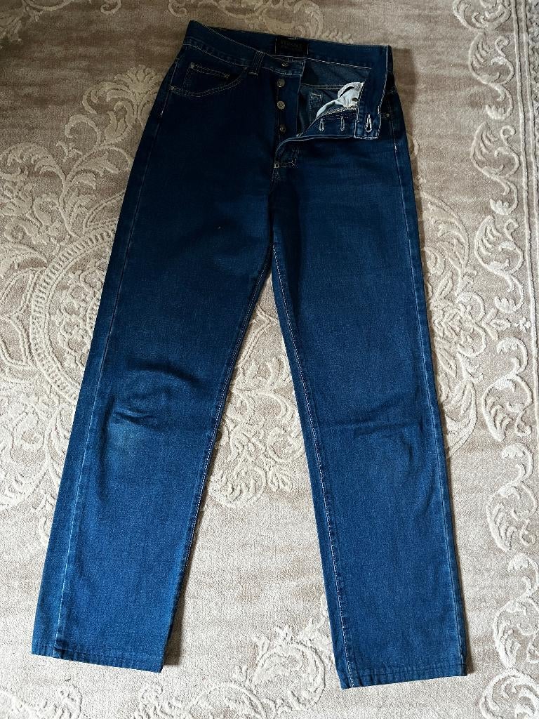Versace Jeans, blauw, maat 29, 43, nieuwstaat, origineel, Blauw, Ophalen of Verzenden, Zo goed als nieuw, Versace