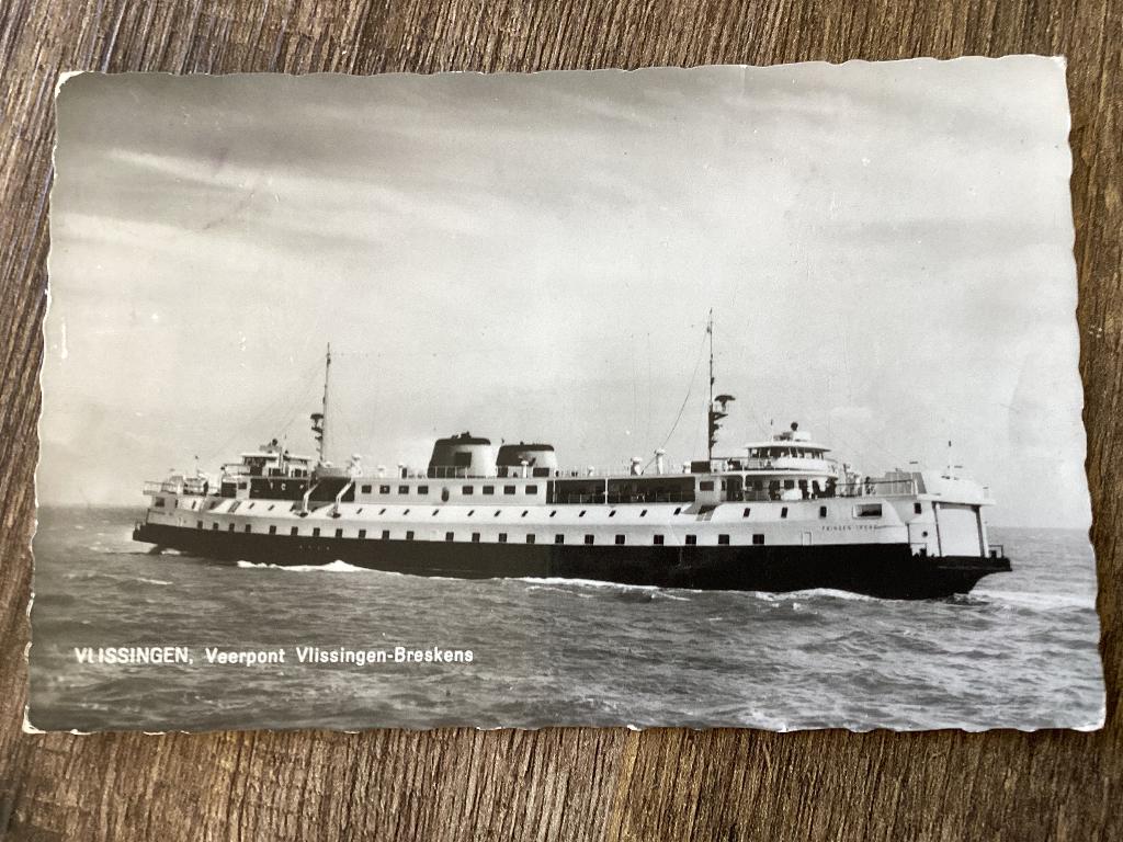Vlissingen-Breskens.  Veerboot., Ophalen of Verzenden, 1960 tot 1980, Ongelopen, Zeeland