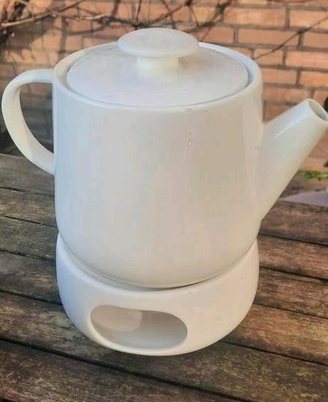 Theepot met theelichthouder, Ophalen, Nieuw