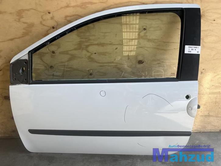 RENAULT TWINGO 2 WIT OV369 Links deur 2007-2014, Auto-onderdelen, Carrosserie en Plaatwerk, Deur, Renault, Gebruikt, Ophalen of Verzenden