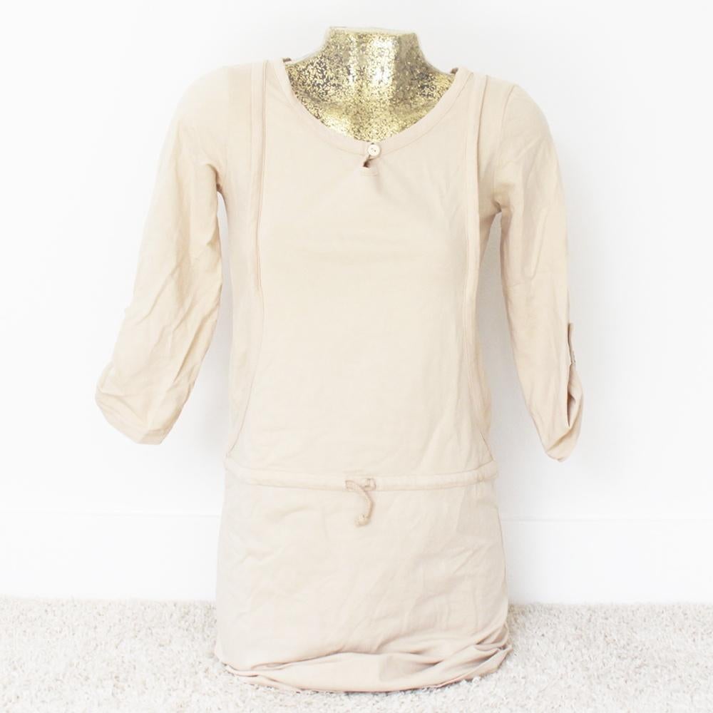 Super Leuk Dutch Indigo Jurkje (M) - 28 € 25,-, Beige, Ophalen of Verzenden, Zo goed als nieuw, Boven de knie