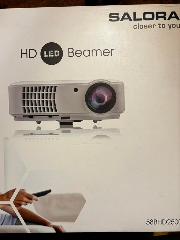Salora LED Beamer, Audio, Tv en Foto, Beamers, LED, Ophalen of Verzenden, Full HD (1080), Nieuw