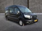 Ford Transit 2.0 TDCI L3H2 DC Trend RWD (bj 2019), 4 cilinders, 2441 kg, Zwart, Bedrijf