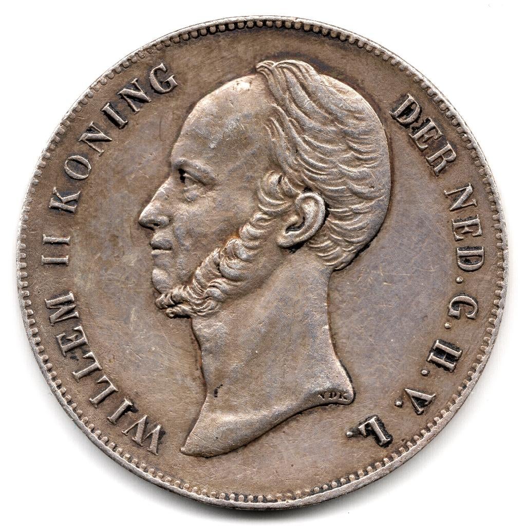 Nederland: Rijksdaalder 1848 Prachtig, Postzegels en Munten, Munten | Nederland, Zilver, Ophalen of Verzenden, Losse munt, 2½ gulden