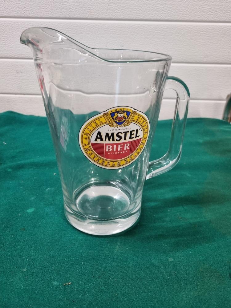 bierkan amstel bier van glas 1.5/1.8l, Ophalen of Verzenden, 'T Olde Gre-j, Info@toldegrej.nl, Endepoelstraat 20f Didam