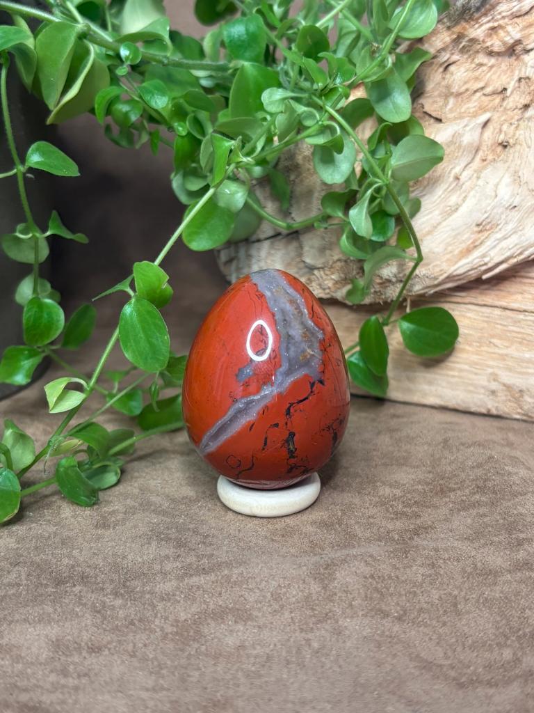 Rode Jaspis ei, Ophalen of Verzenden, Mineraal