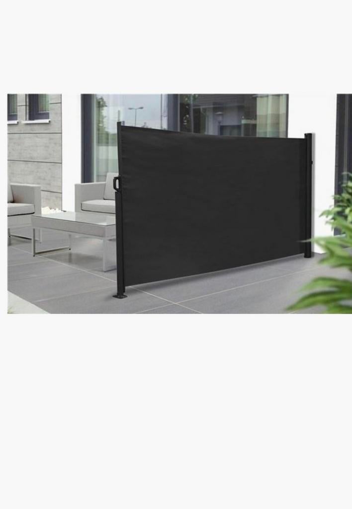 Outfit uitrekbaarwindscherm zwart 140x300 nieuw in doos, Ophalen of Verzenden, Nieuw, 200 cm of meer, 100 tot 150 cm