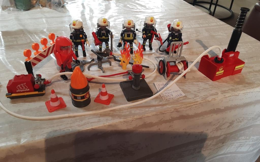 9468 brandweer set met pomp, Ophalen of Verzenden, Zo goed als nieuw, Complete set