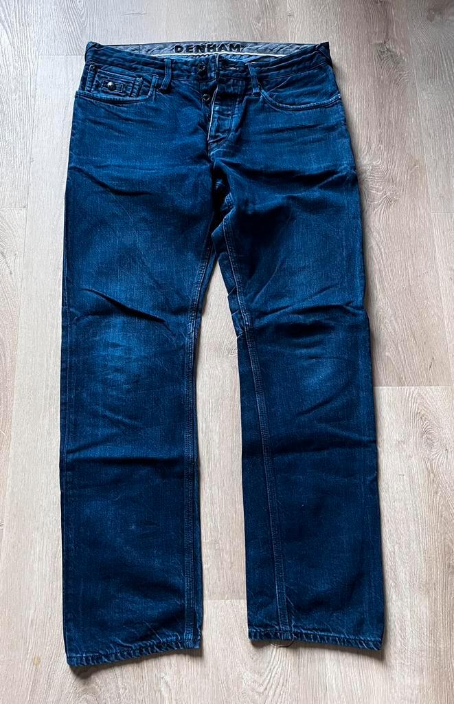 DENHAM - maat 30, Kleding | Heren, Spijkerbroeken en Jeans, Zo goed als nieuw, W32 (confectie 46) of kleiner, Blauw, Ophalen of Verzenden