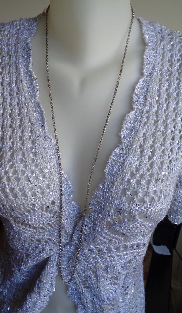 zilveren lange jasseron ketting [710], Verzenden, Zo goed als nieuw, Zilver, Zilver