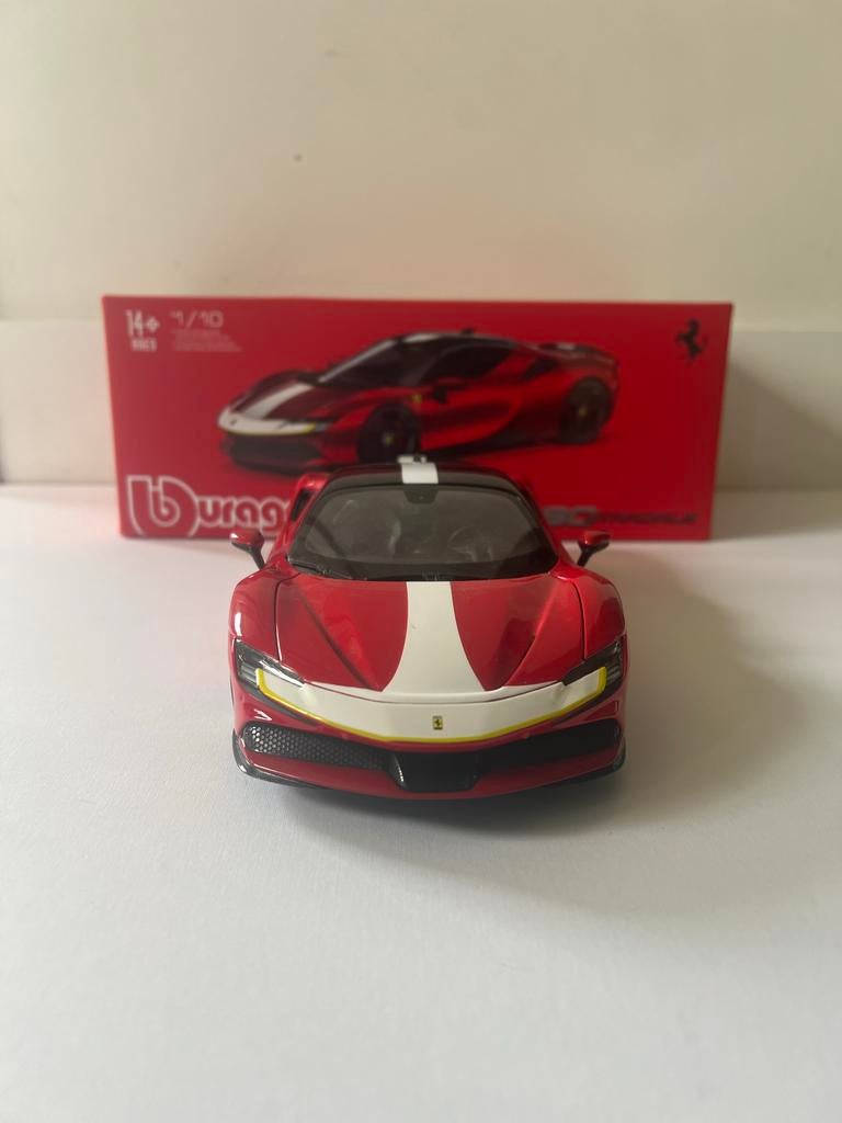 Modelauto Ferrari SF90, Ophalen of Verzenden, Zo goed als nieuw, Auto, Bburago