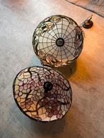 Twee Tiffany lampen - handgemaakt glas, Huis en Inrichting, Ophalen of Verzenden, Gebruikt, Glas, Minder dan 50 cm