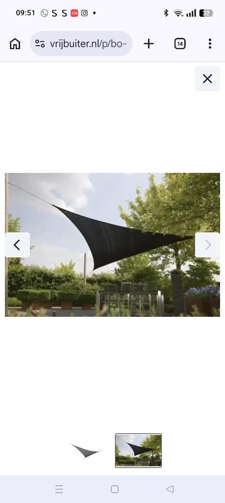 Schaduw doek, Caravans en Kamperen, Ophalen, Nieuw