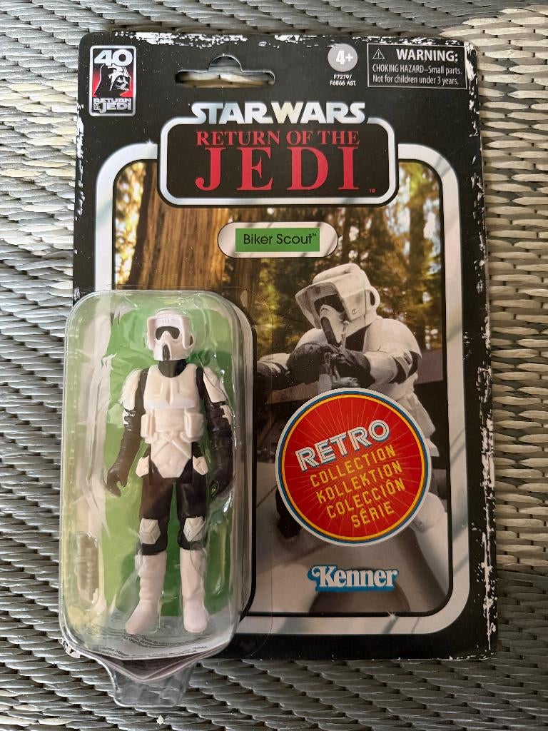 star wars return of the jedi biker scout, Verzamelen, Star Wars, Ophalen of Verzenden, Nieuw, Actiefiguurtje