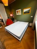 IKEA Bed 160x200 cm met Bedframe en Lattenbodems, Gebruikt, Wit, Tweepersoons, Ophalen of Verzenden