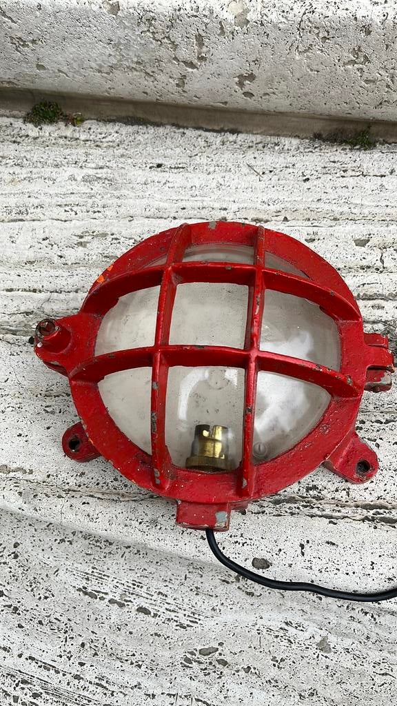 Scheepslanp gietijzer, Ophalen of Verzenden, Zo goed als nieuw