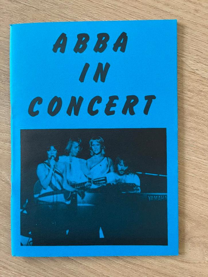 ABBA fanclub magazine - concert 1979 Rotterdam, Verzamelen, Muziek, Artiesten en Beroemdheden, Zo goed als nieuw, Boek, Tijdschrift of Artikel