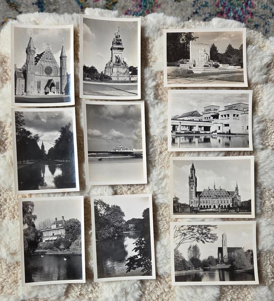 10 mini afbeeldingen Den Haag, Verzenden, Foto, Zo goed als nieuw, 1940 tot 1960