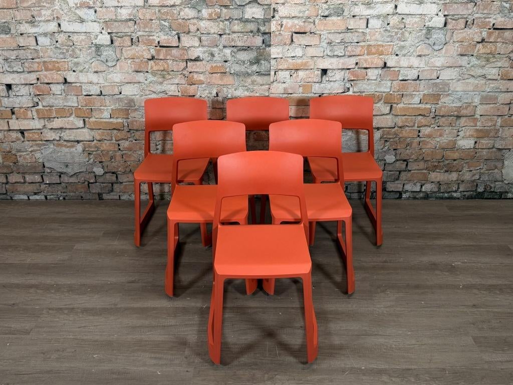 Vitra Tip Ton | Set van 6 | Oranje bij TheReSales, Ophalen, Kunststof, Overige kleuren, Dsesign