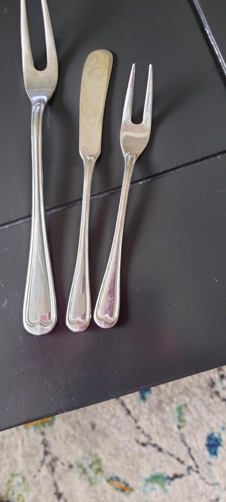 Koopje. Vleesvork/botermesje/belegvorkje..Gero 18/8,, Antiek en Kunst, Ophalen of Verzenden